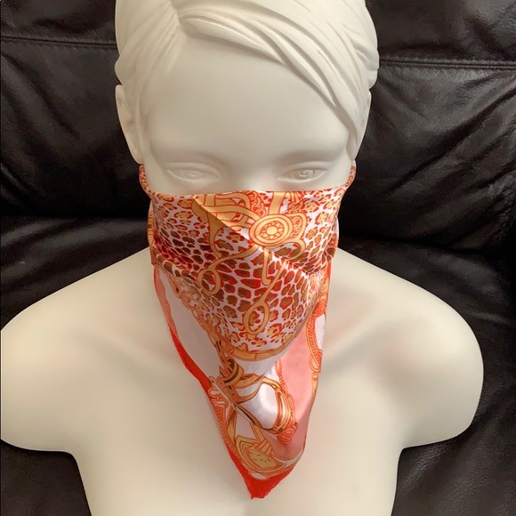 New silk fancy scarf, face mask, headband - Picture 1 of 6